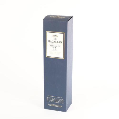 (1) The Macallan 12 year old Elegancia Single Malt Whisky 1000ml 40% abv, Highlands