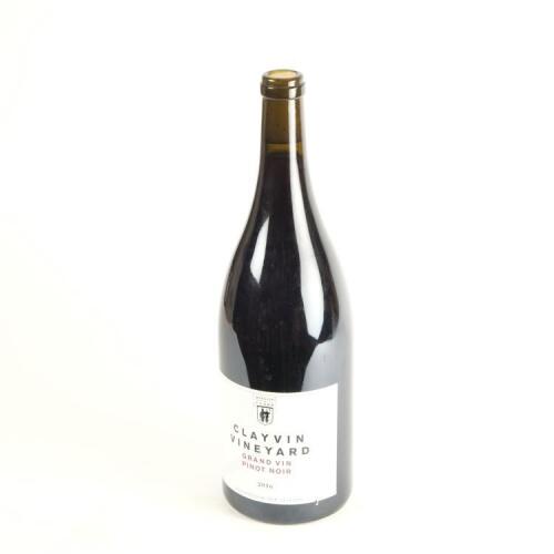 (1) 2016 Wheeler and Fromm Clayvin Grand Vin Pinot Noir, Marlborough