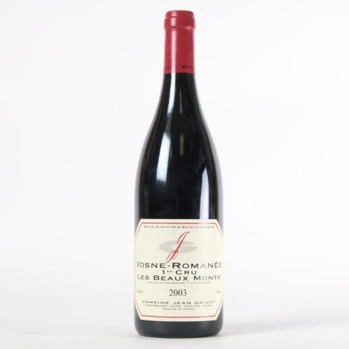(1) 2003 Domaine Jean Grivot Vosne-Romanee Les Beaux Monts 1er Cru, Cote de Nuits