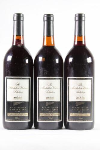 (3) 1989 Mitchelton 3 Vines Blend Shiraz/Cabernet Sauvignon/Merlot, Victoria