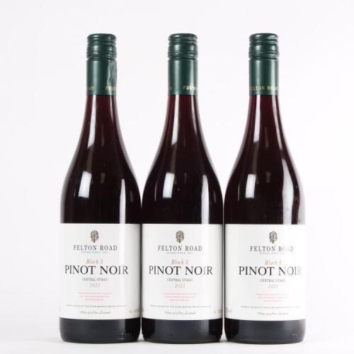 (3) 2021 Felton Road Block 5 Pinot Noir, Bannockburn