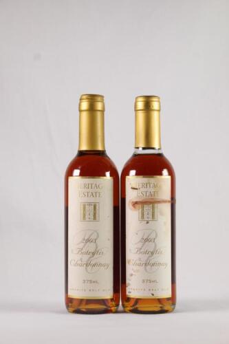 (2) 2003 Heritage Estate Botrytis Chardonnay 375ml, Granite Belt QLD