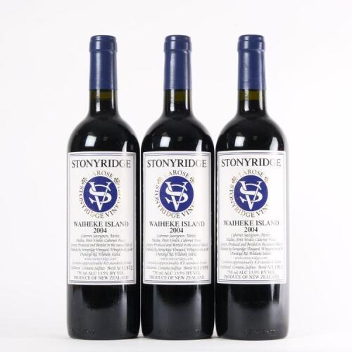 (3) 2004 Stonyridge Vineyard Larose, Waiheke
