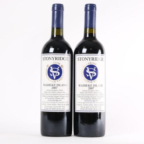 (2) 2007 Stonyridge Vineyard Larose, Waiheke