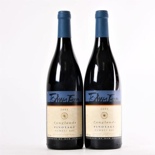 (2) 2001&nbsp;Te Awa Longlands Pinotage, Hawkes Bay