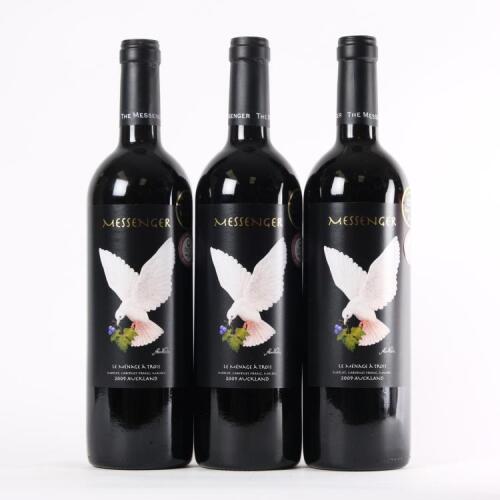 (3) 2009 Messenger Vineyards 'Menage a Trois' Cabernet Franc/Merlot/Malbec, Silverdale