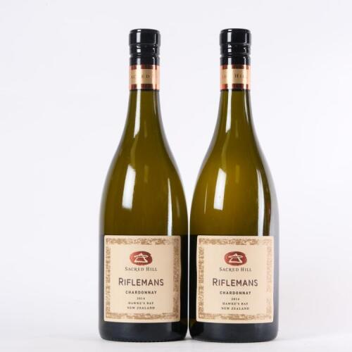 (2) 2014 Sacred Hill Riflemans Chardonnay, Hawkes Bay
