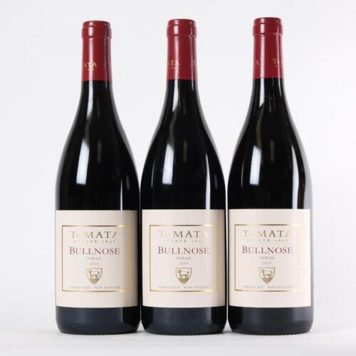 (3) 2019 Te Mata Estate Bullnose Syrah, Hawkes Bay