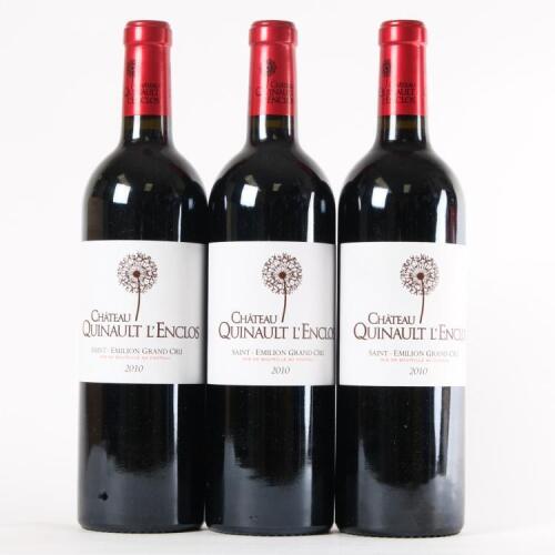 (3) 2010 Chateau Quinault L'Enclos, St Emilion