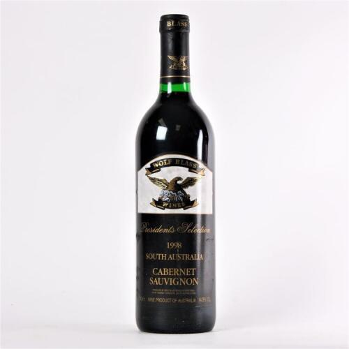 (1) 1998&nbsp;Wolf Blass Presidents Selection Cabernet Sauvignon,&nbsp;McLaren Vale/Barossa SA