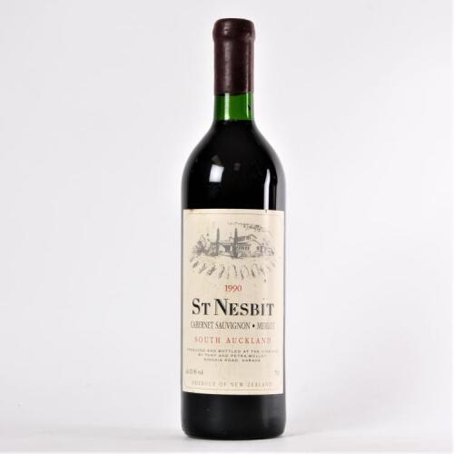 (1) 1990&nbsp;St Nesbit Cabernet Sauvignon/Cabernet Franc/Merlot, Karaka