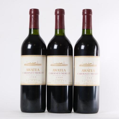 (3) 1988&nbsp;Te Mata Estate Awatea, Hawkes Bay