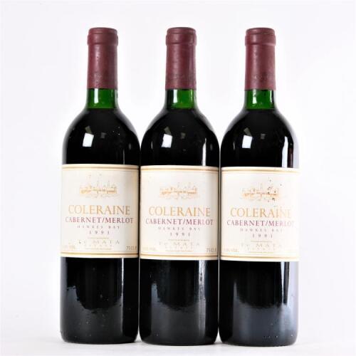 (3) 1991 Te Mata Estate Coleraine, Hawkes Bay