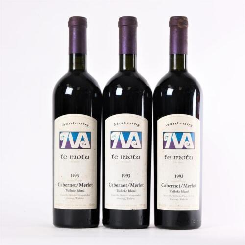 (3) 1993 Te Motu Cabernet Sauvignon/Merlot, Waiheke