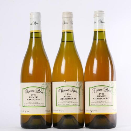 (3) 1996&nbsp;Kumeu River Chardonnay, Kumeu