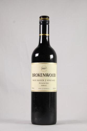 (1) 2007 Brokenwood Wade Block 2 Vineyard Shiraz, McLaren Vale SA