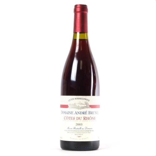 (1) 2003 Domaine Andre Brunel Cuvee Sommelongue Cotes du Rhone