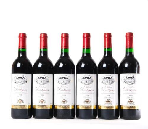 (6) 1998 Chateau Dartigues Bordeaux Superieur