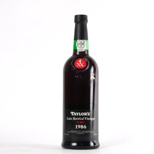 (1) 1986 Taylors Late Bottled Vintage, Oporto