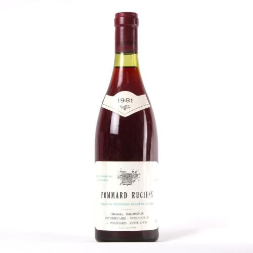 (1) 1981 Domaine Michel Gaunoux Rugiens&nbsp;Pommard 1er Cru, Cote de Beaune&nbsp;&nbsp;&nbsp;