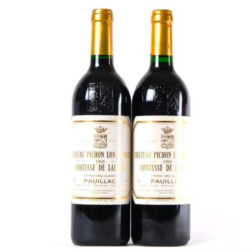 (2) 1995 Chateau Pichon Longueville Comtesse de Lalande 2eme Cru Classse, Pauillac