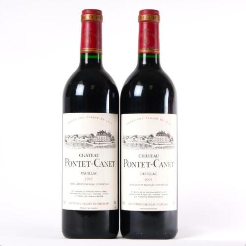 (2) 1995 Chateau Pontet-Canet 5eme Cru Classe, Pauillac
