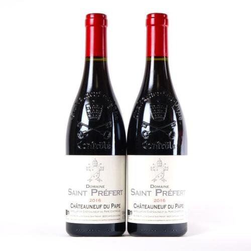 (2) 2016 Domaine Saint Prefert Reserve Auguste Favier Chateauneuf du Pape