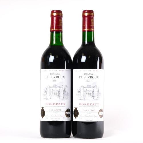(2) 2001 Chateau Dupeyroux, Bordeaux