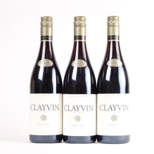 (3) 2017 Clayvin Te Whare Ra Pinot Noir, Marlborough