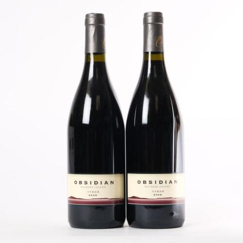 (2) 2008 Obsidian Syrah, Waiheke