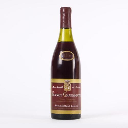 (1) 1990 Domaine Rene Leclerc Gevrey Chambertin Clos Prieur 1er Cru, Cote de Nuits