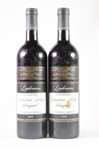 (2) 1988 Lindemans Limestone Ridge Shiraz/Cabernet Sauvignon, Coonawarra SA