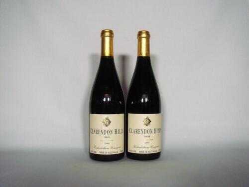 (2) 2001 Clarendon Hills Hickinbotham Syrah, McLaren Vale SA