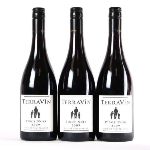 (3) 2009 TerraVin Pinot Noir, Marlborough