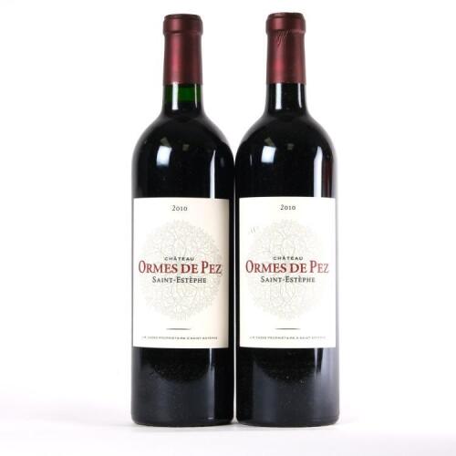 (2) 2010 Chateau Ormes de Pez, St Estephe