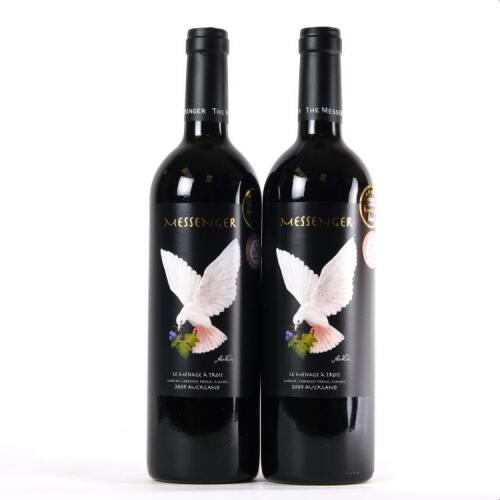 (2) 2009 Messenger Vineyards 'Menage a Trois' Cabernet Franc/Merlot/Malbec, Silverdale