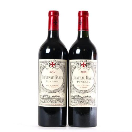 (2) 2010 Chateau Gazin, Pomerol