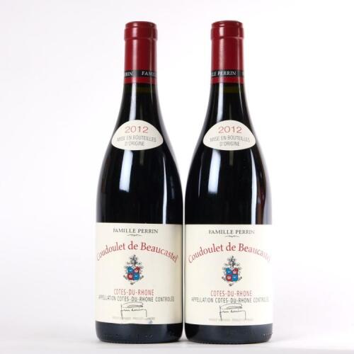 (2) 2012 Chateau de Beaucastel Coudelet, Cotes du Rhone