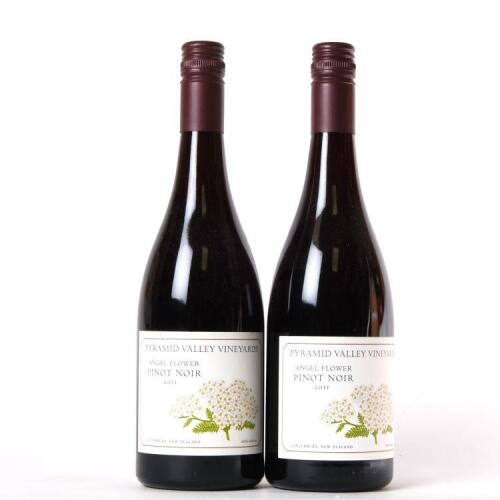 (2) 2011 Pyramid Valley Vineyards Angel Flower Pinot Noir, Waikari
