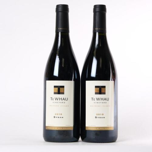 (2) 2010 Te Whau Syrah, Waiheke