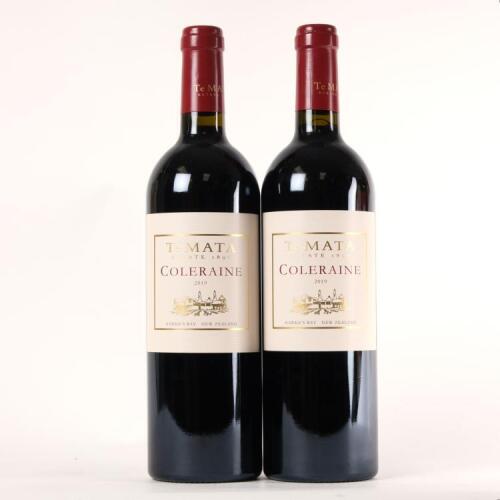 (2) 2019 Te Mata Estate Coleraine, Hawkes Bay