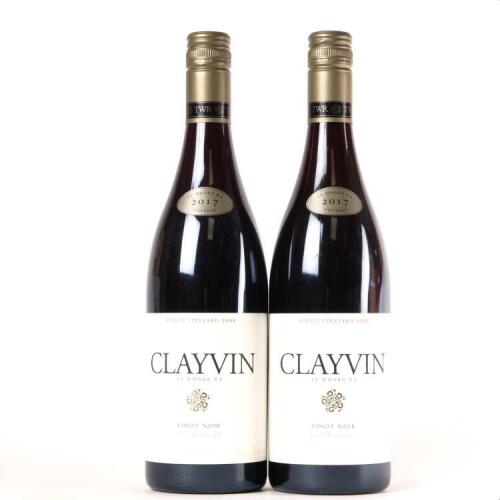 (2) 2017 Clayvin Te Whare Ra Pinot Noir, Marlborough