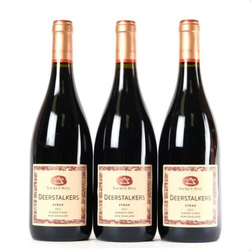(3) 2015 Sacred Hill Deerstalkers Syrah, Hawkes Bay