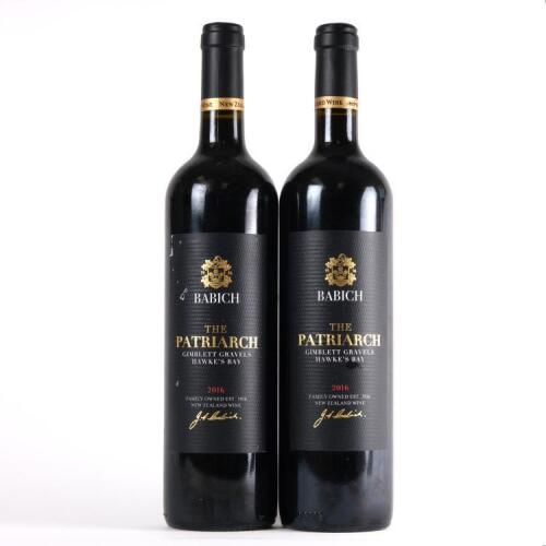 (2) 2016 Babich The Patriarch, Gimblett Gravels