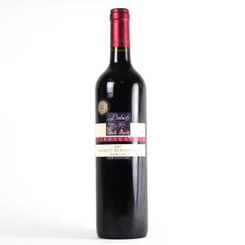 (1) 2007 Babich Irongate Cabernet Sauvignon/Merlot/Franc, Hawkes Bay