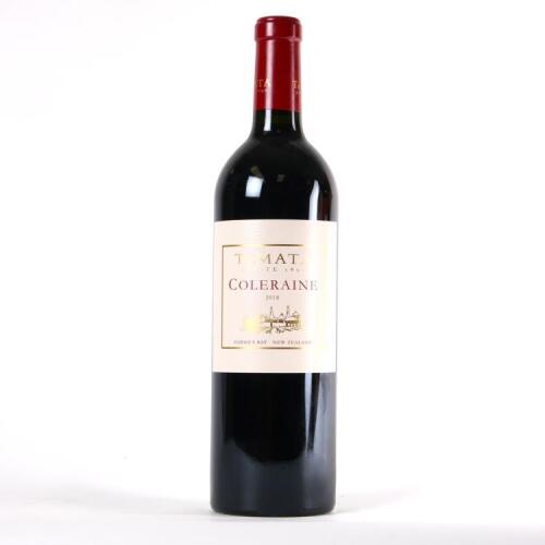 (1) 2018 Te Mata Estate Coleraine, Hawkes Bay