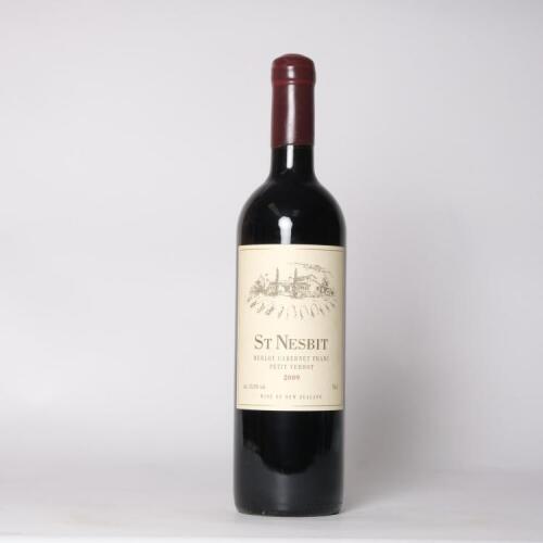 (1) 2009 St Nesbit Merlot/Franc/Petit Verdot, Karaka