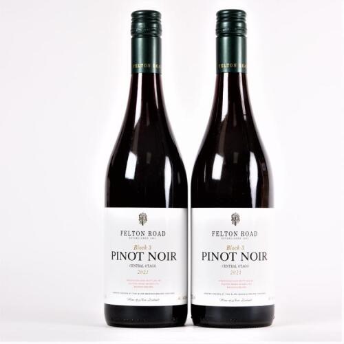 (2) 2021 Felton Road Block 3 Pinot Noir, Bannockburn