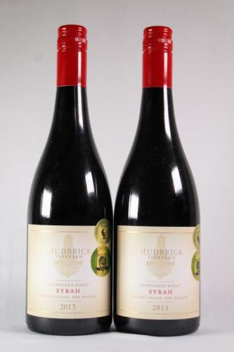 (2) 2013 Mudbrick Shepherds Point Syrah, Waiheke
