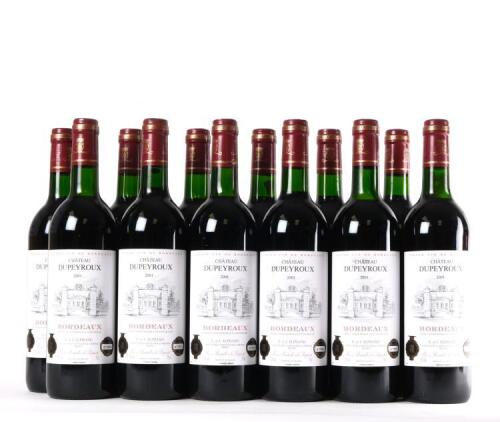 (12) 2001 Chateau Dupeyroux, Bordeaux